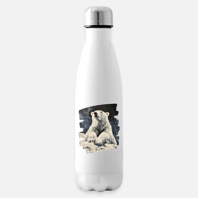 Eisbär - Isolierflasche - Weiß