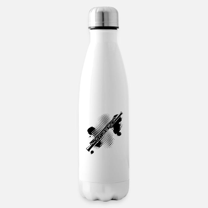 Flöte Splash - Isolierflasche - Weiß