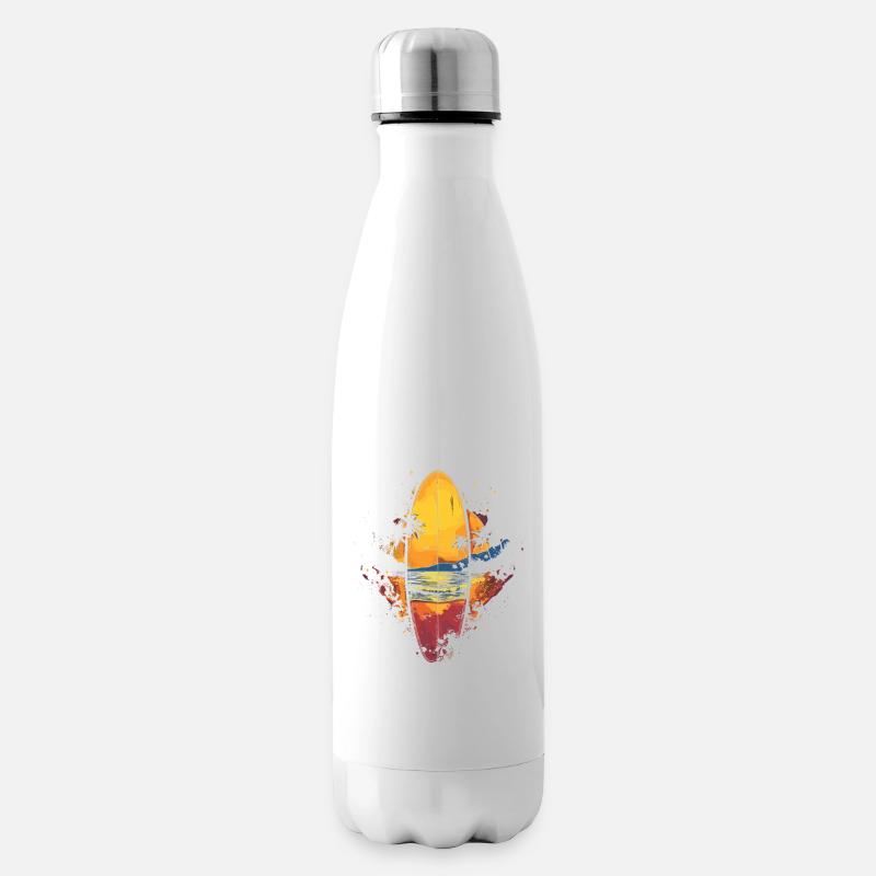 Surfbrett - Isolierflasche - Weiß