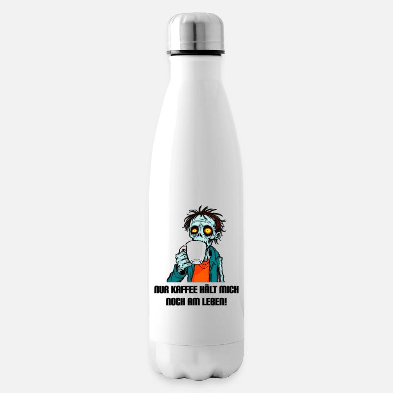 Kaffee-Zombie - Isolierflasche - Weiß