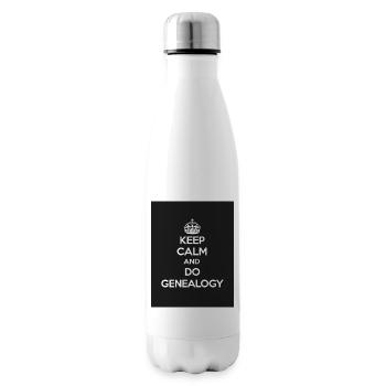 Keep calm and do genealogy - Insulated Water Bottle - white - Right