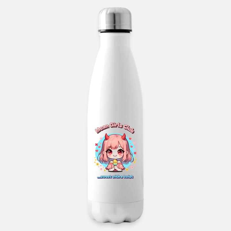 süßes Teufelchen gemeines Mädchen Kawaii Sommer - Isolierflasche - Weiß
