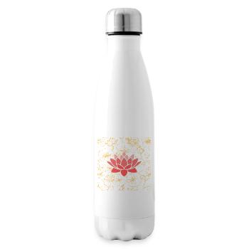 Lotus dans la légèreté - puissance silencieuse visible - Bouteille isotherme - blanc - Droite
