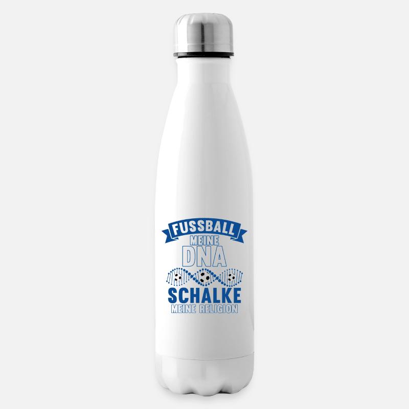 Fussball DNA Schalke - Isolierflasche - Weiß