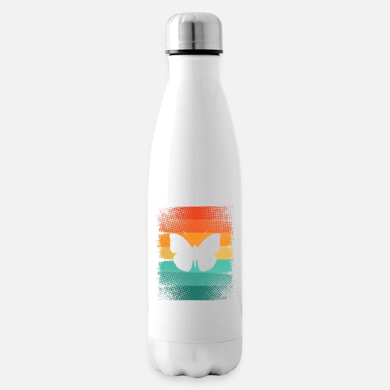 Papillon - Bouteille isotherme - blanc