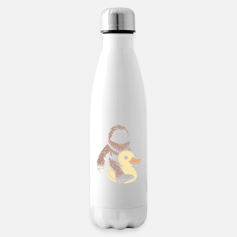 Bigfoot Rubber Duck Duck - Insulated Water Bottle - white