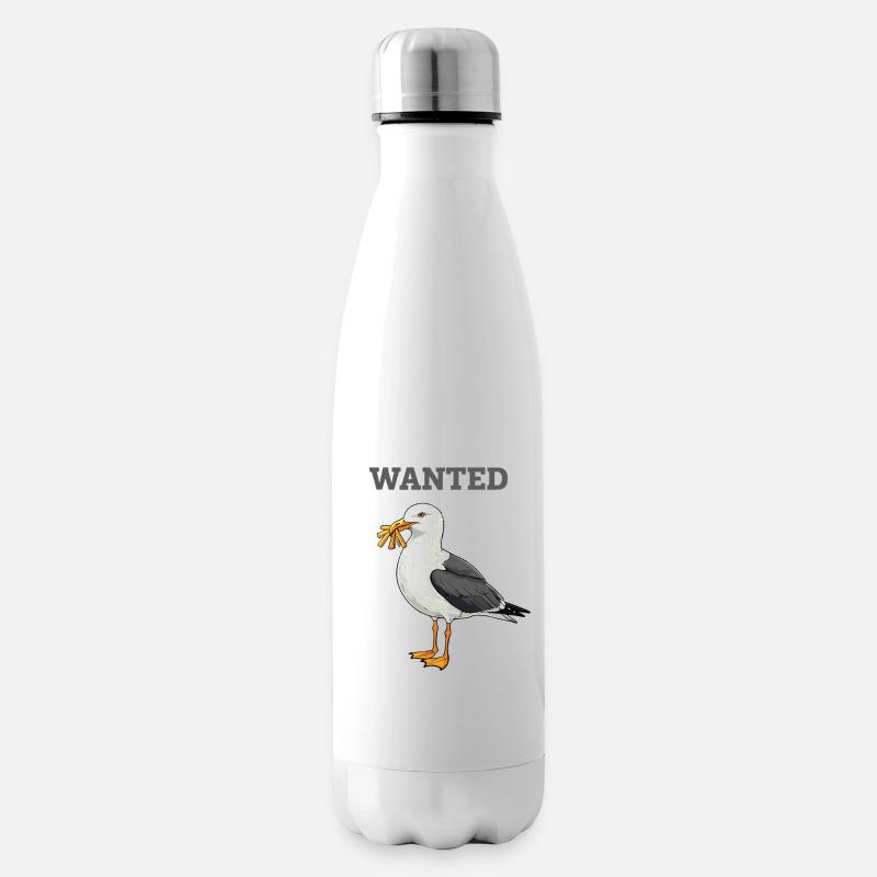 Gesuchte Pommes-möwe - Isolierflasche - Weiß