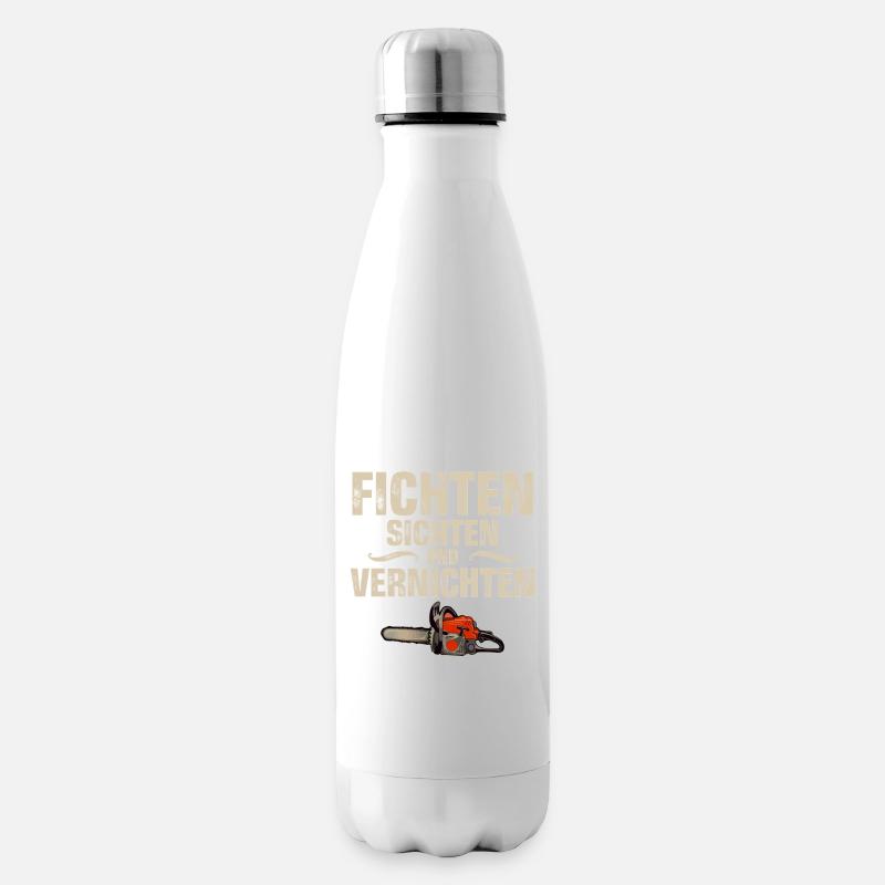 Holzfäller - Isolierflasche - Weiß