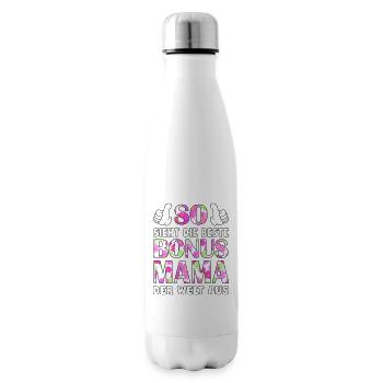 Bonus Mama Mutter Muttertag Stiefmutter Geschenk - Isolierflasche - Weiß - Rechts