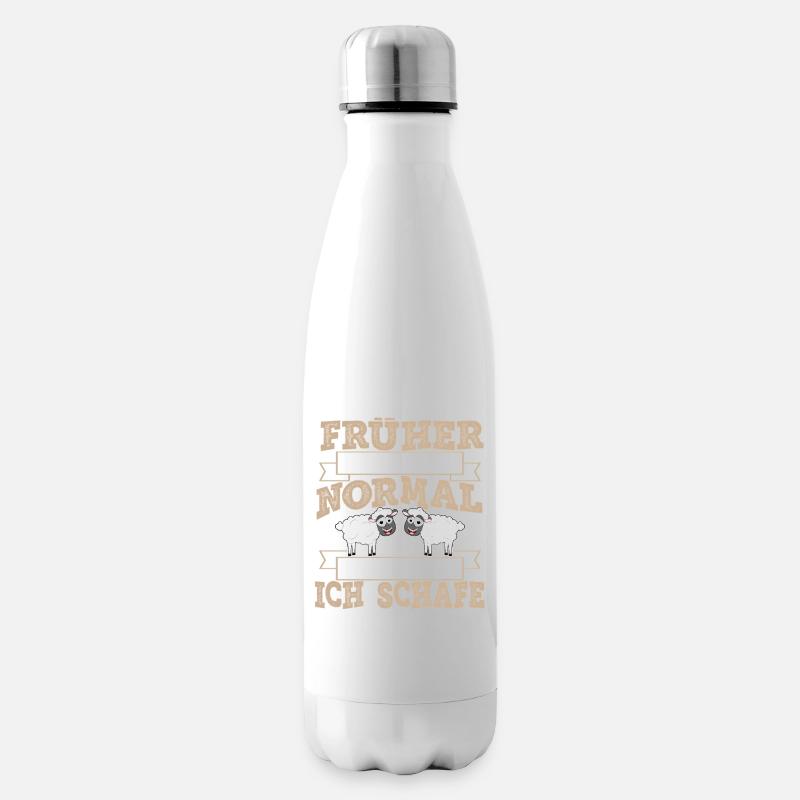 Schafe - Isolierflasche - Weiß
