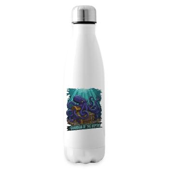 Tiefsee-Wächter-Oktopus-Schatz - Isolierflasche - Weiß - Rechts