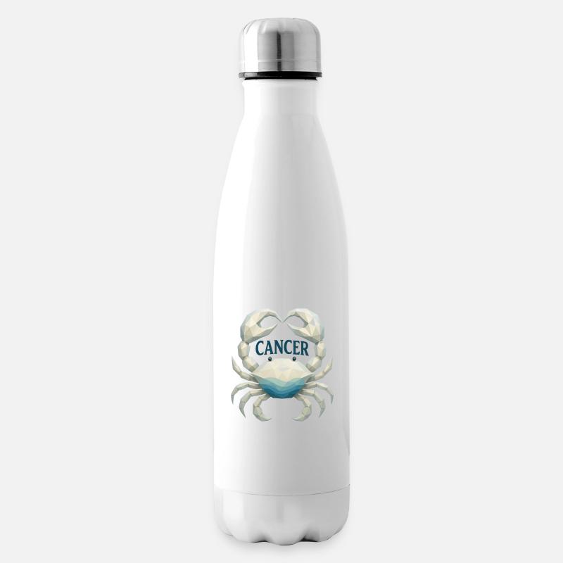 Krebs Sternzeichen - Astrologie - Isolierflasche - Weiß