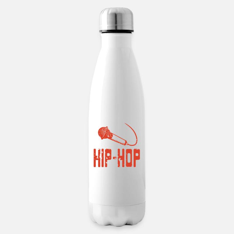 Rythme Rythme Microphone Flow Retro Vibe - Bouteille isotherme - blanc