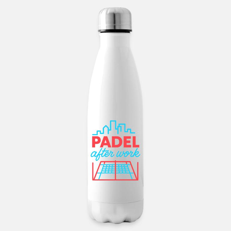 Padel After Work - Insulated Water Bottle - white