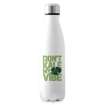 Nutritionniste, ne mets pas de chou kale, mon coach santé Vibe - Bouteille isotherme - blanc - Droite