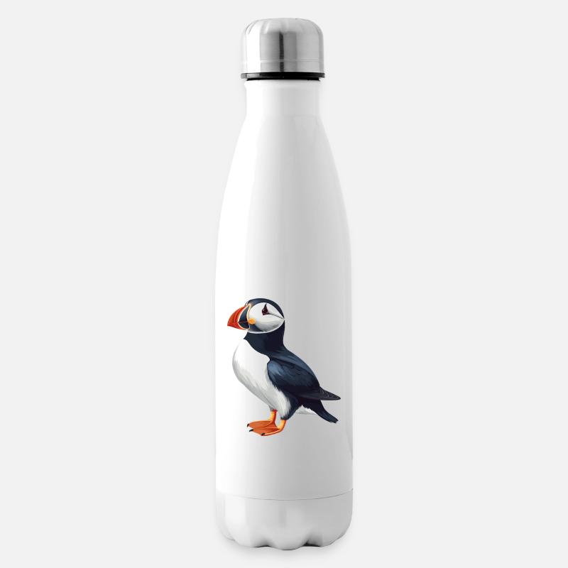 Puffin Papageientaucher - Isolierflasche - Weiß