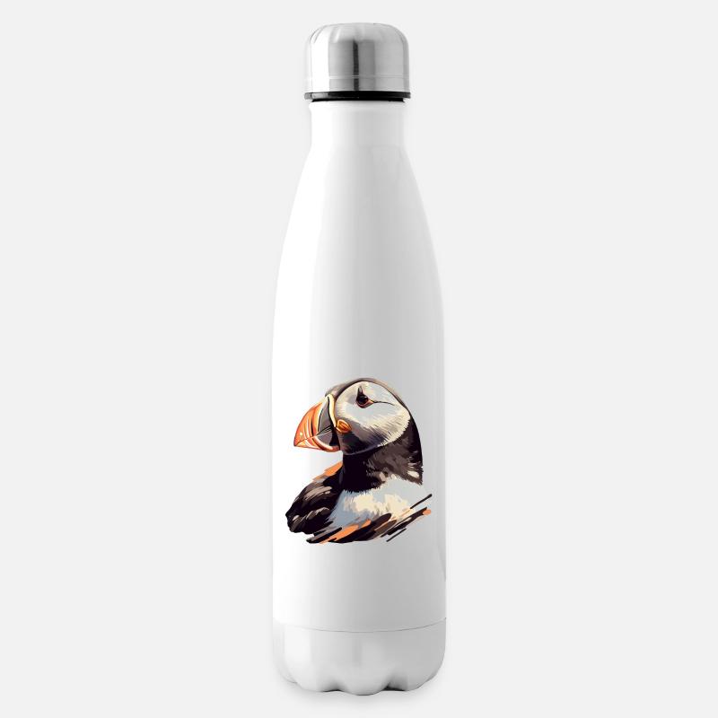 Puffin Papageientaucher - Isolierflasche - Weiß