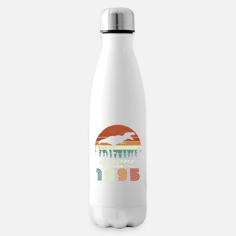 awsome_since_dinaseur_1995 - Isolierflasche - Weiß