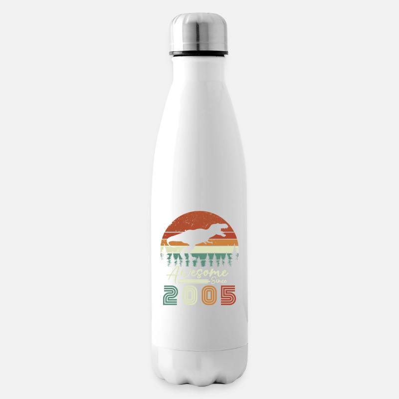 awsome_since_dinaseur_2005 - Isolierflasche - Weiß