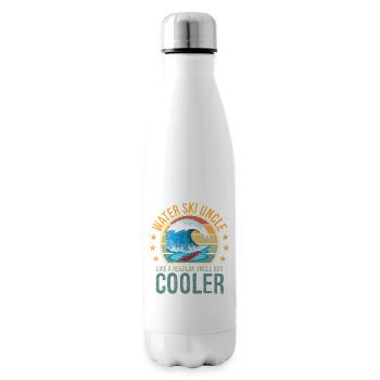 Waterski Uncle Uncle Day Ski Lover Uncle Water Ski - Insulated Water Bottle - white - Right