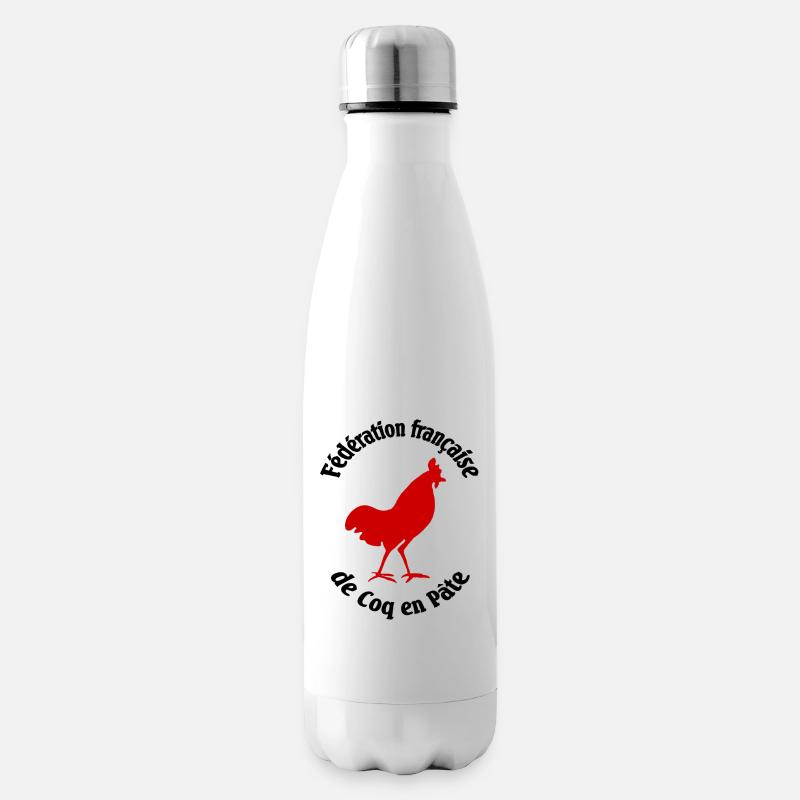 Französische Föderation von Hahnen in Paste - Isolierflasche - Weiß