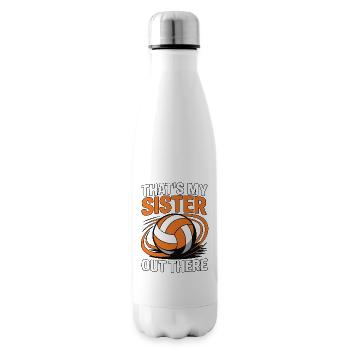 Volleyball Sister - Proud Sibling Design - Insulated Water Bottle - white - Right