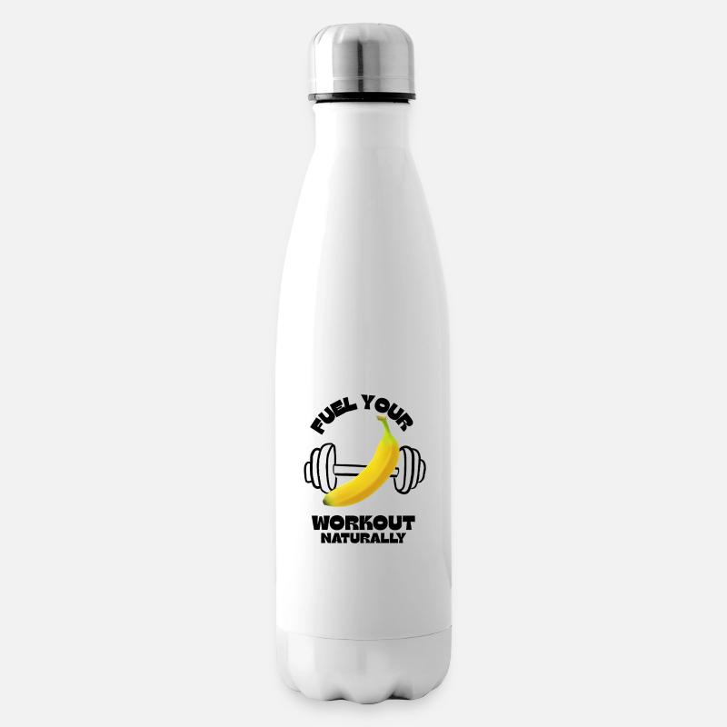 Fuel Your Workout Naturally - Isolierflasche - Weiß