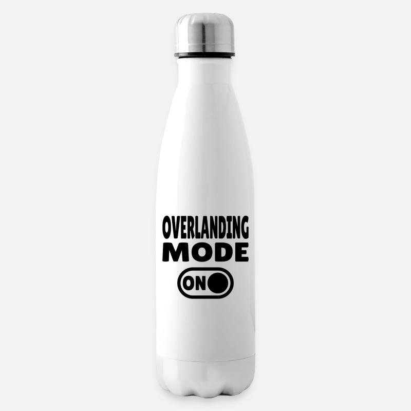 Overlanding Mode ON – Schalter auf Abenteuer - Isolierflasche - Weiß