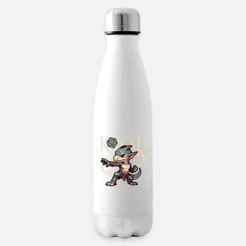 Kobold Warrior and Dice - Insulated Water Bottle - white