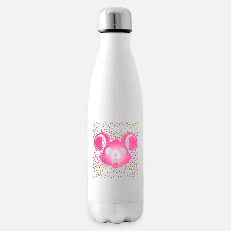 Karnevals Maus | Partner Kostüm Damen - Isolierflasche - Weiß