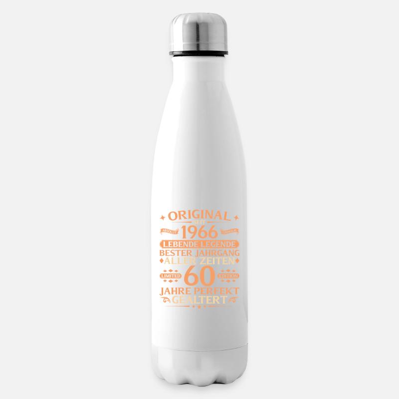 60. Geburtstag Absolut Einmalig 1966 Jahrgang - Isolierflasche - Weiß
