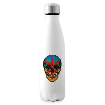 Bunte Berberflaggen-Schädel – Berber-Schädel - Isolierflasche - Weiß - Rechts