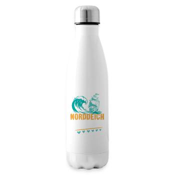 Vacances à la mer du Nord NORDDEICH OSTHOLSTEIN Fun - Bouteille isotherme - blanc - Droite