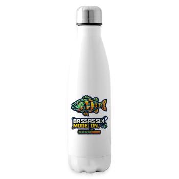 Bassassin Mode On Angler Design - Isolierflasche - Weiß - Rechts
