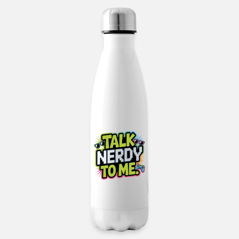 Talk Nerdy to me - Isolierflasche - Weiß