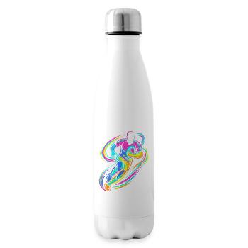 Rugby player - Insulated Water Bottle - white - Right