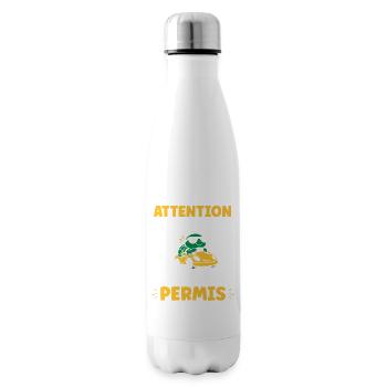 Driver's license humor - Insulated Water Bottle - white - Right