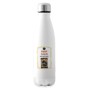 Keep Calm And Open Packs Sammelkarten-Booster-Pack - Isolierflasche - Weiß - Rechts