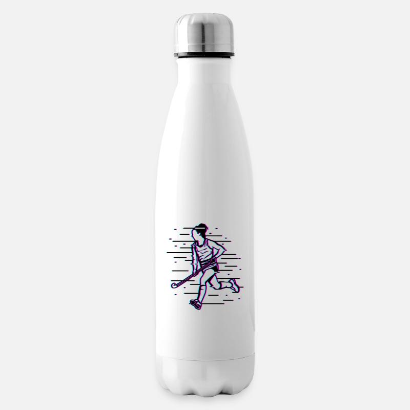 Feldhockey Mädchen - Isolierflasche - Weiß