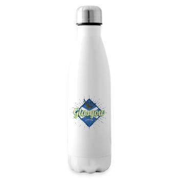 Souvenir de cornemuses de la ville Écosse de Glasgow, Royaume-Uni - Bouteille isotherme - blanc - Droite