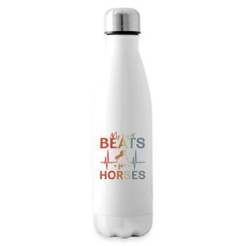 I love horseback riding - Insulated Water Bottle - white - Right