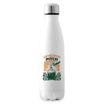Gutes kommt mit Hefe | Hobbybrauen - Isolierflasche - Weiß - Rechts