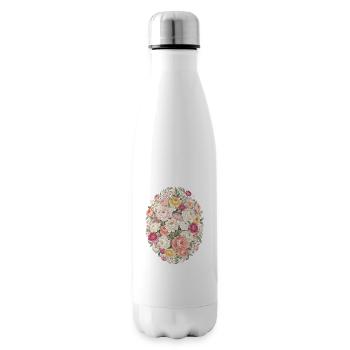Pastel Blossom Oval Rose Bouquet - Insulated Water Bottle - white - Right