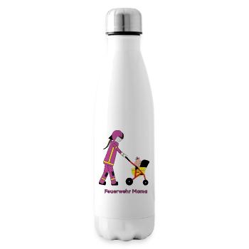 Feuerwehr Mama im Einsatz - Isolierflasche - Weiß - Rechts