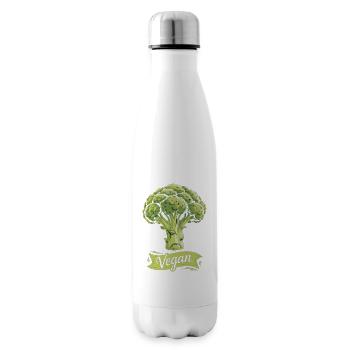 T-shirt végane Chemise nutritive en brocoli - Bouteille isotherme - blanc - Droite