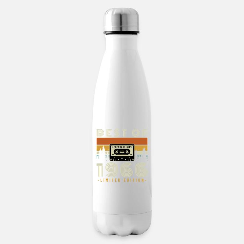1966 Vintage Retro Geburtstagsgeschenk - Isolierflasche - Weiß