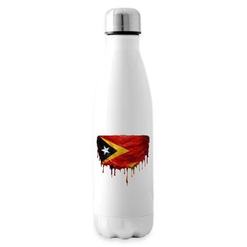 Drapeau de largage du TimorLeste - Bouteille isotherme - blanc - Droite