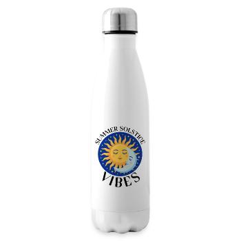 Litha Pagan Summer Solstice Midsummer Midsommar - Insulated Water Bottle - white - Right
