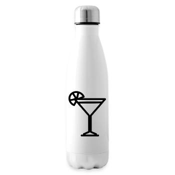 cocktail - Bouteille isotherme - blanc - Droite