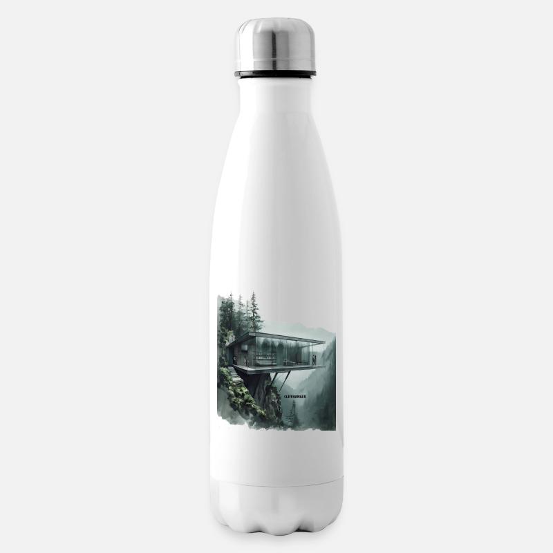CLIFFHANGER – Moderne Architektur Glasvilla - Isolierflasche - Weiß